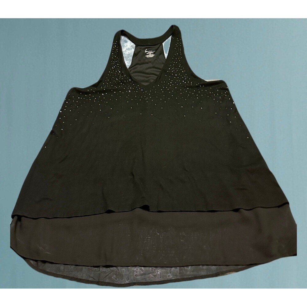 Lane Bryant Women’s Black Sleeveless Tank with Stud Accents 18-20